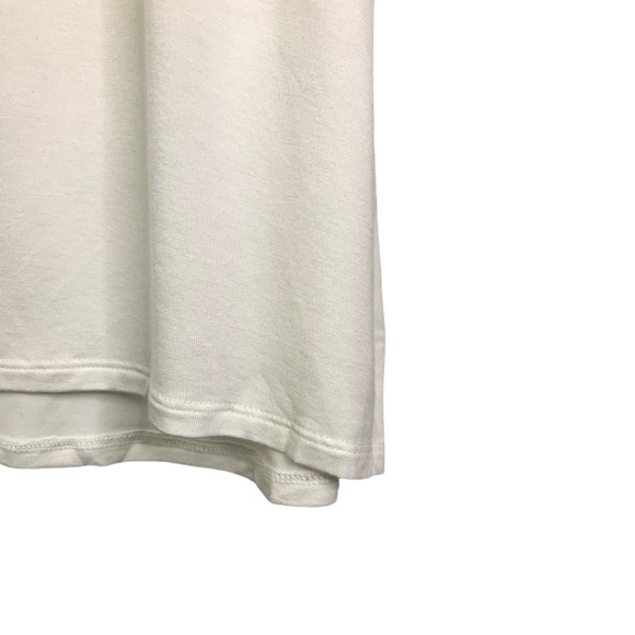 DG2 By Diane Gilman Women's Draped Top Sleeveless White Stretch Pullover Sz M - Picture 7 of 9